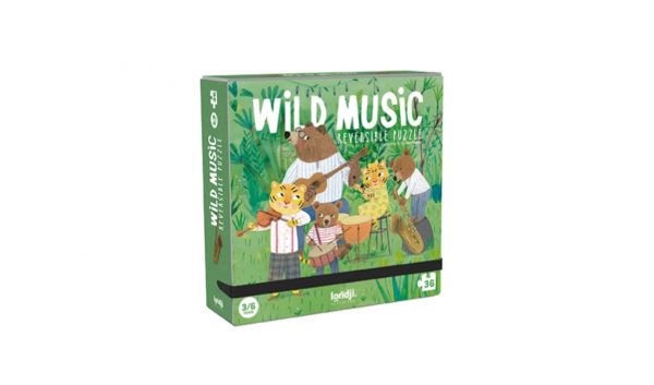 Puzzle Pocket Réversible Wild Music 36 pièces