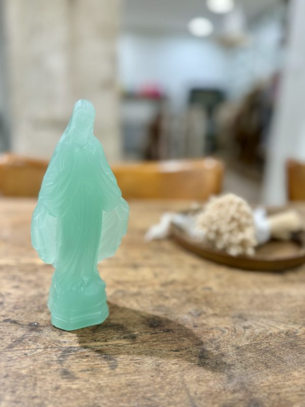 bougie mini miraculeuse celadon ciergerie des prémontrés