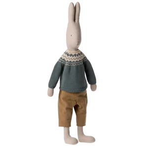 lapin taille 5 maileg en pull et pantalon