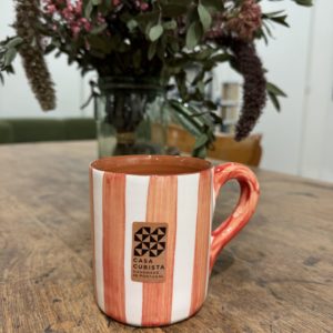 MUG VERTICAL TERRACOTTA CASA CUBISTA