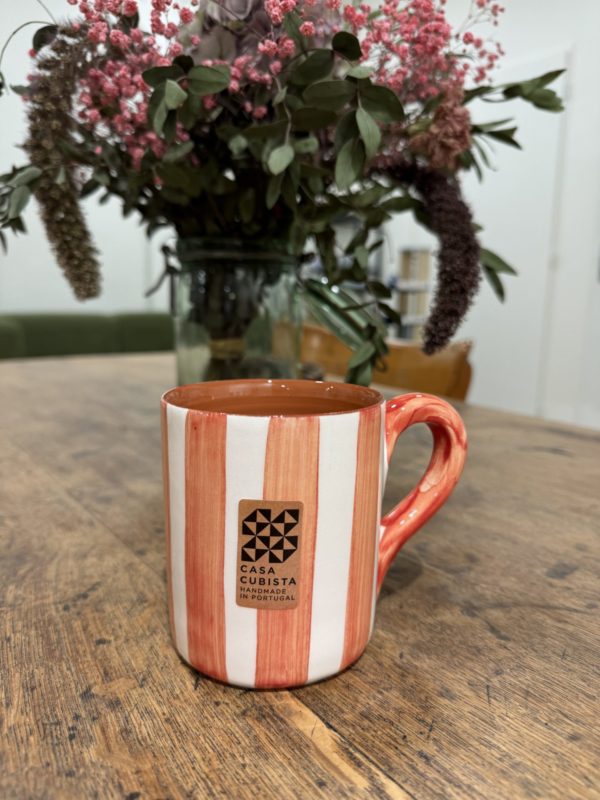 MUG VERTICAL TERRACOTTA CASA CUBISTA