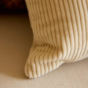 COUSSIN ARGENTINE VELOURS COTELE CREME GABRIELLE PARIS