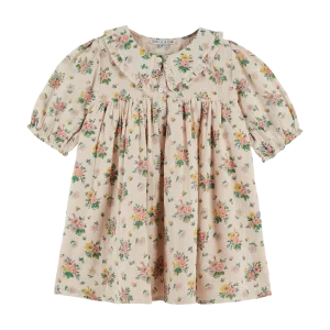 robe ample fleurie printemps rose