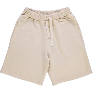 short molleton beige homme